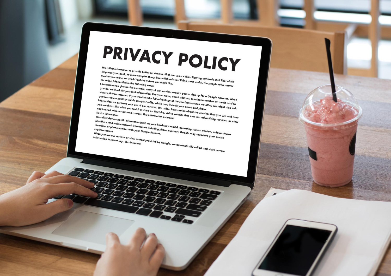 Antarmuka yang menggambarkan kontrol privasi dan pengelolaan data